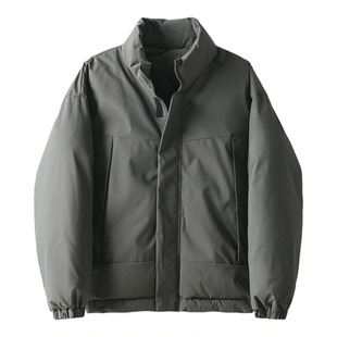 LUUD 简约时尚百搭飞行员外套男冬季内里夹棉轻量化保暖防风棉衣