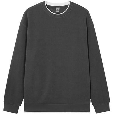 热风2025年冬季新款男假两件卫衣