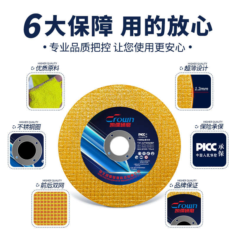 角磨机切割片砂轮片100不锈钢金属锯片大全手沙轮片打磨片磨光片