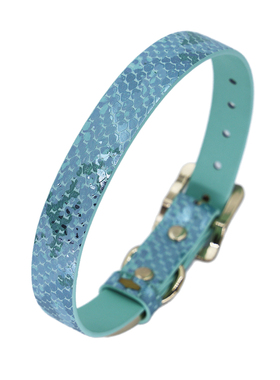 梦幻蓝蛇纹项圈女颈链项链choker亚文化哥特风k8k9颈圈颈环可调节