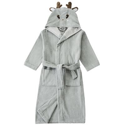 a类儿童毛巾料吸水男女浴衣浴袍