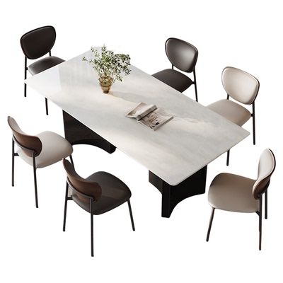 蒂梵拉卡里冰玉天然奢石餐桌