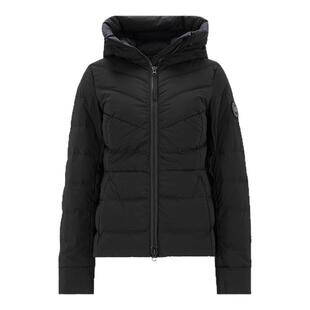 CANADA GOOSE 女士黑标薄款连帽收腰羽绒服夹克上衣外套 2332WB