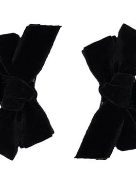 黑色小号蝴蝶结头饰公主头发夹