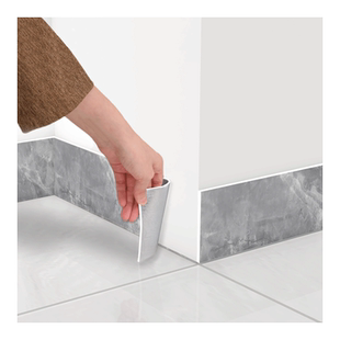 踢脚线自粘pvc地脚线墙贴纸塑料地角墙角线瓷砖踢脚板护边贴脚线