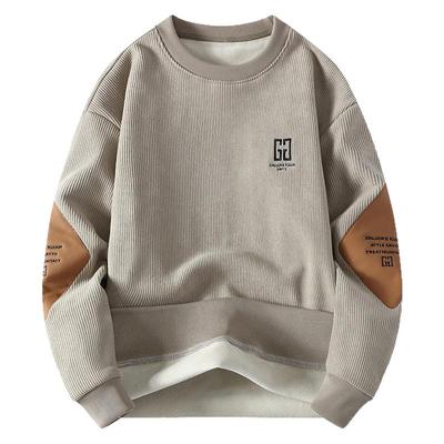 加绒双面奥粒绒卫衣秋冬季新款