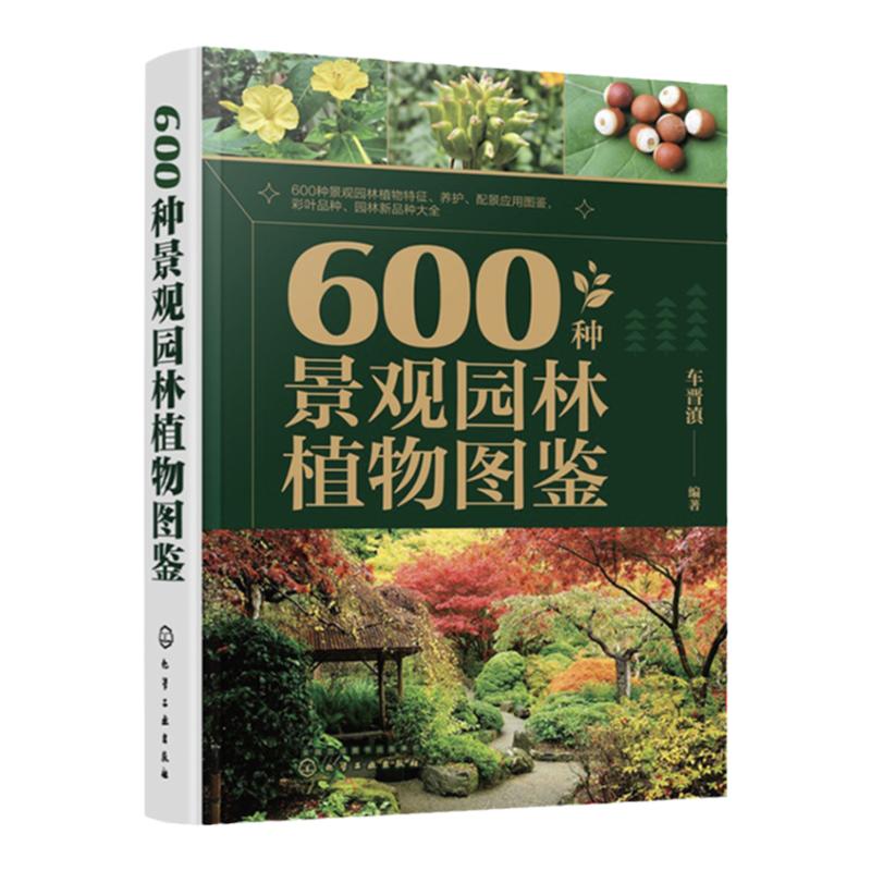 600种景观园林植物图鉴 车晋滇 草本植物藤本植物灌木乔木 景观应用搭配图与花坛花境景观案例 园林工作者和广大植物爱好者参考