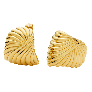 【古力娜扎同款】Missoma新浪潮系列水波纹小号秋冬耳钉新年礼物