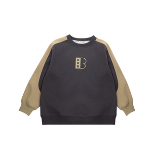 男童卫衣春秋款2026新款春装大童上衣加绒冬季儿童衣服男孩帅气潮