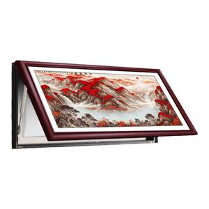 新中式免打孔强弱电表箱装饰画