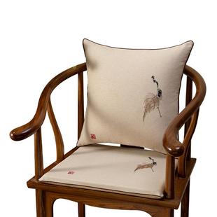 中式沙发椅子坐垫红木实木茶桌椅垫餐椅太师椅圈椅官帽椅坐垫定制