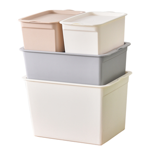 桌面收纳筐盒塑料不镂空收纳篮厨房零食收纳盒浴室洗澡篮子收纳箱