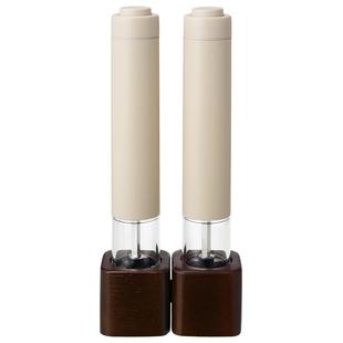 日本丽克特电动黑胡椒海盐粒研磨器高端厨房家用亚麻籽自动调料器