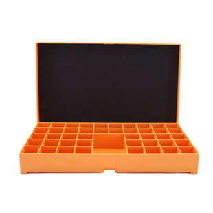 促销款射线探伤用铅字盒 铅字整理橙色塑料整理盒 工业检测坚固盒