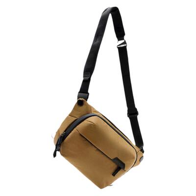 单肩相机包巅峰设计棕黄色新款