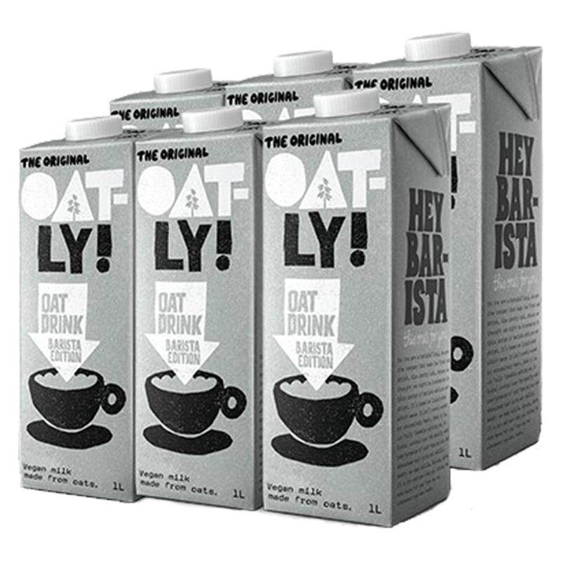 【自营】荷兰OATLY噢麦力咖啡大师燕麦奶咖啡奶植物饮料1L*6瓶