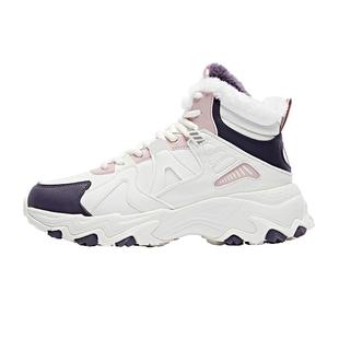 乔丹棉鞋女加绒2025冬季新款高帮保暖皮面加厚东北大棉防滑运动鞋