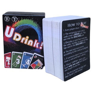 英文版 Udrink 喝酒游戏 派对饮酒游戏 聚会桌游 cards games