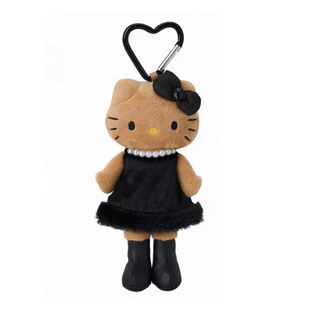 【现货】日本正版三丽鸥hellokitty挂件长腿黑皮美人鱼娃娃挂饰