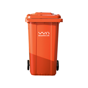 大号户外环卫垃圾桶大容量商用移动带轮子推拉带盖超大垃圾箱240L