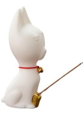 德化陶瓷动物香插摆件装饰礼品