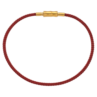 可穿黄金钢丝绳手链女红绳编织手绳可diy固定转运珠串珠通用款