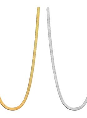 不掉色刀片链钛钢蛇骨链男女同款