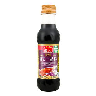 海天特级一品鲜500ml酿造酱油上色增鲜炒菜凉拌海鲜厨房调味品