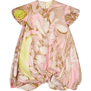 江南布衣童装短袖连衣裙多色府绸轻薄花型公主裙夏女童jnbybyjnby