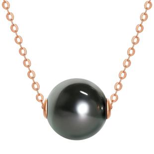 TSL谢瑞麟18K金大溪地海水珍珠项链玫瑰金链64207