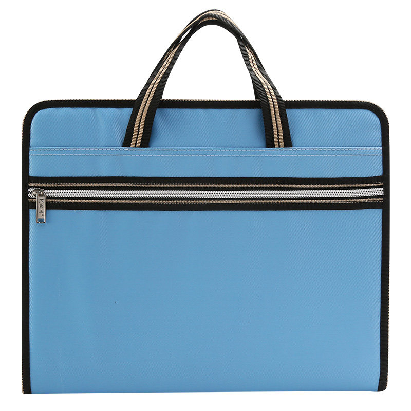 试卷夹文件夹多层学生收纳a4手提文件袋商务韩版帆布风琴包卷子夹