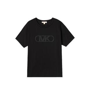 【两件折上折】MICHAEL KORS MK 男女同款 印花圆领短袖T恤