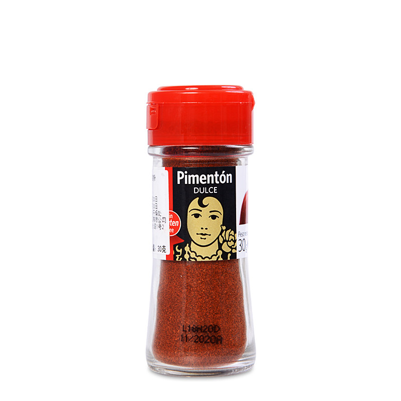 西班牙进口卡蒙西塔红甜椒粉30g 烟熏味西餐上色拌菜烘焙调味料