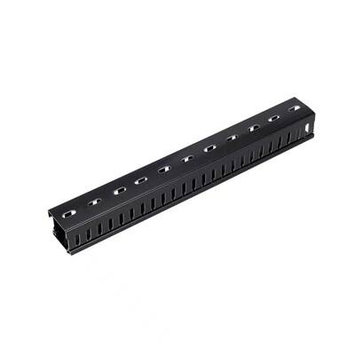 黑色PVC加厚机房配电柜走线槽