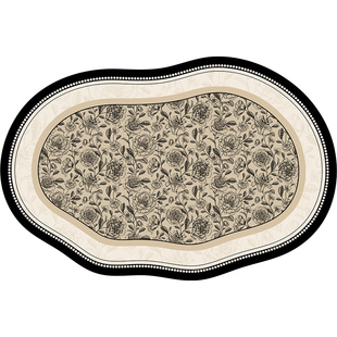 地毯客厅2025新款免洗可擦中古风异形不规则法式复古卧室地垫沙发