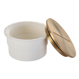 50/75/110铜面清扫口双用 排水管检修口地面地漏扫除口闷头闷盖