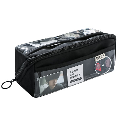 10层棱镜大笔袋高颜值网红大容量小学生女孩款铅笔盒初中学生简约