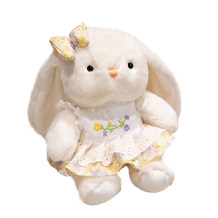 可爱蔓朵穿衣小兔毛绒玩具长耳兔公仔睡觉抱安抚娃娃女孩生日礼物