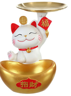 高颜值招财猫旺宅玄关鞋柜摆件