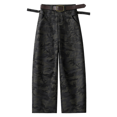 今年流行超酷时尚迷彩工装裤女