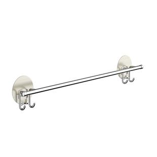 厕所挂毛巾架单杆免打孔不锈钢凉毛巾的架子浴室架擦手巾挂架收纳