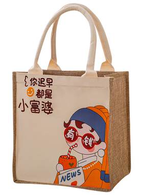便携手提袋环保帆布包饭盒袋