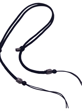 穿天珠挂绳横穿平安扣锁骨链绳子