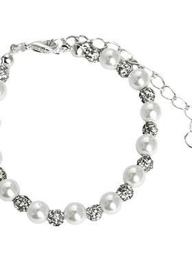 满天星珍珠碎银子串珠手链女款2025新款冷淡风手饰轻奢高级感手串