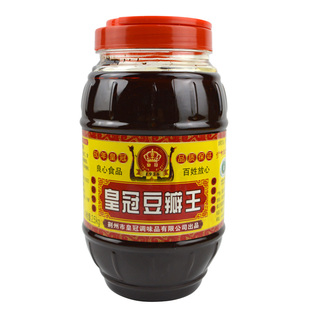 皇冠豆瓣王2.5kg商用 荆沙红油豆瓣酱金沙蚕豆酱郭场鸡油焖大虾酱