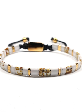 pohier宝喜儿MIYUKI白松石手链