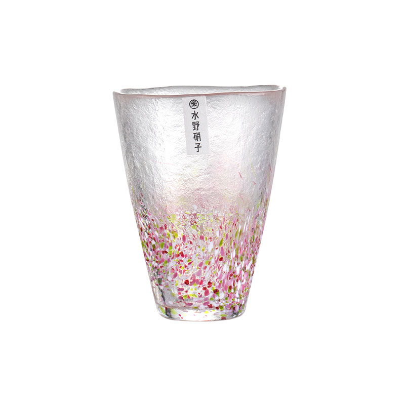 日本进口水野硝子七彩汽水玻璃杯