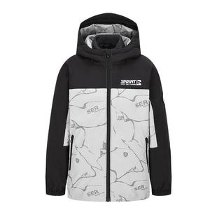 雪中飞童装羽绒服【一衣三穿】中长款男女童拼接印花中大童加厚冬