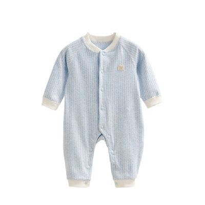 新生儿纯棉爬服秋衣连体衣