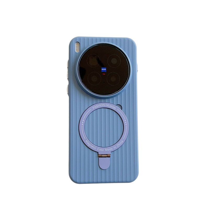 简约适用VIVO x300pro手机壳新款磁吸支架X100s防摔壳磨砂肤感X200Ultra轻奢护镜保护套vivox200mini男女潮款